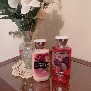 NWOT- Bath & Body Works A Thousand Wishes Shower Gel & Body Lotion